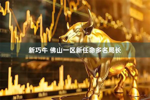 新巧牛 佛山一区新任命多名局长